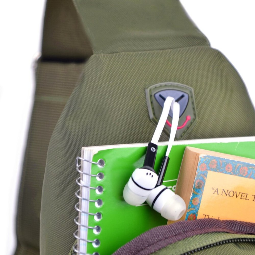 Olive Green Crossbody Sling Bag Backpack - Picture 5 of 8